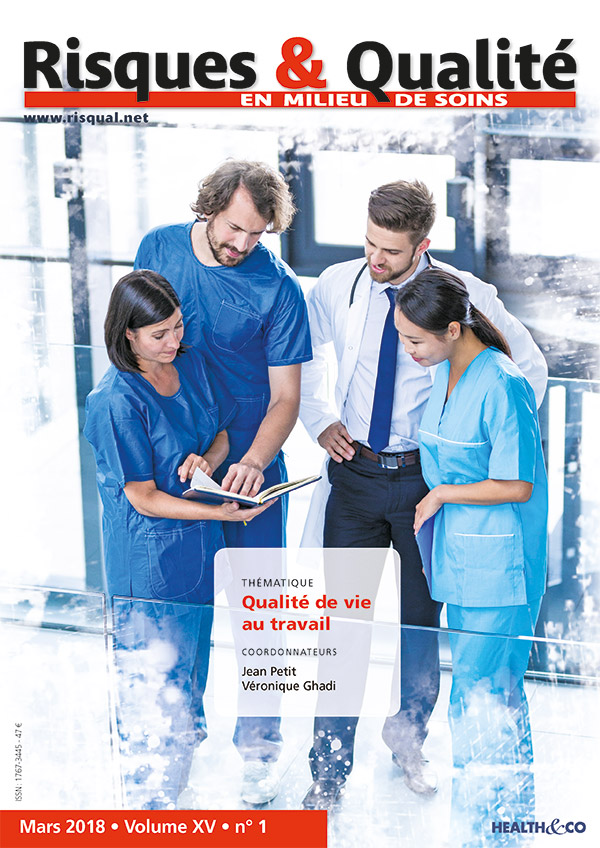 La  stratégie nationale d'amélioration de la qualité de vie au travail des profesionnels de santé